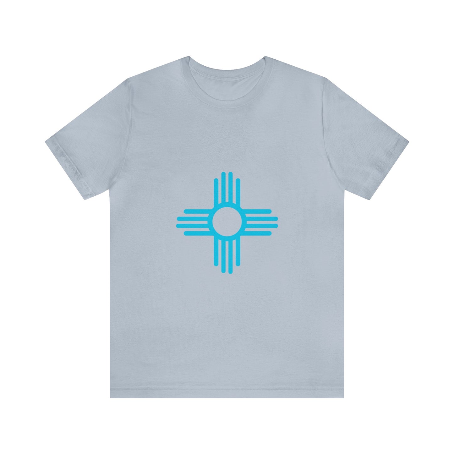 Zia Symbol Tshirt with Turquoise Design