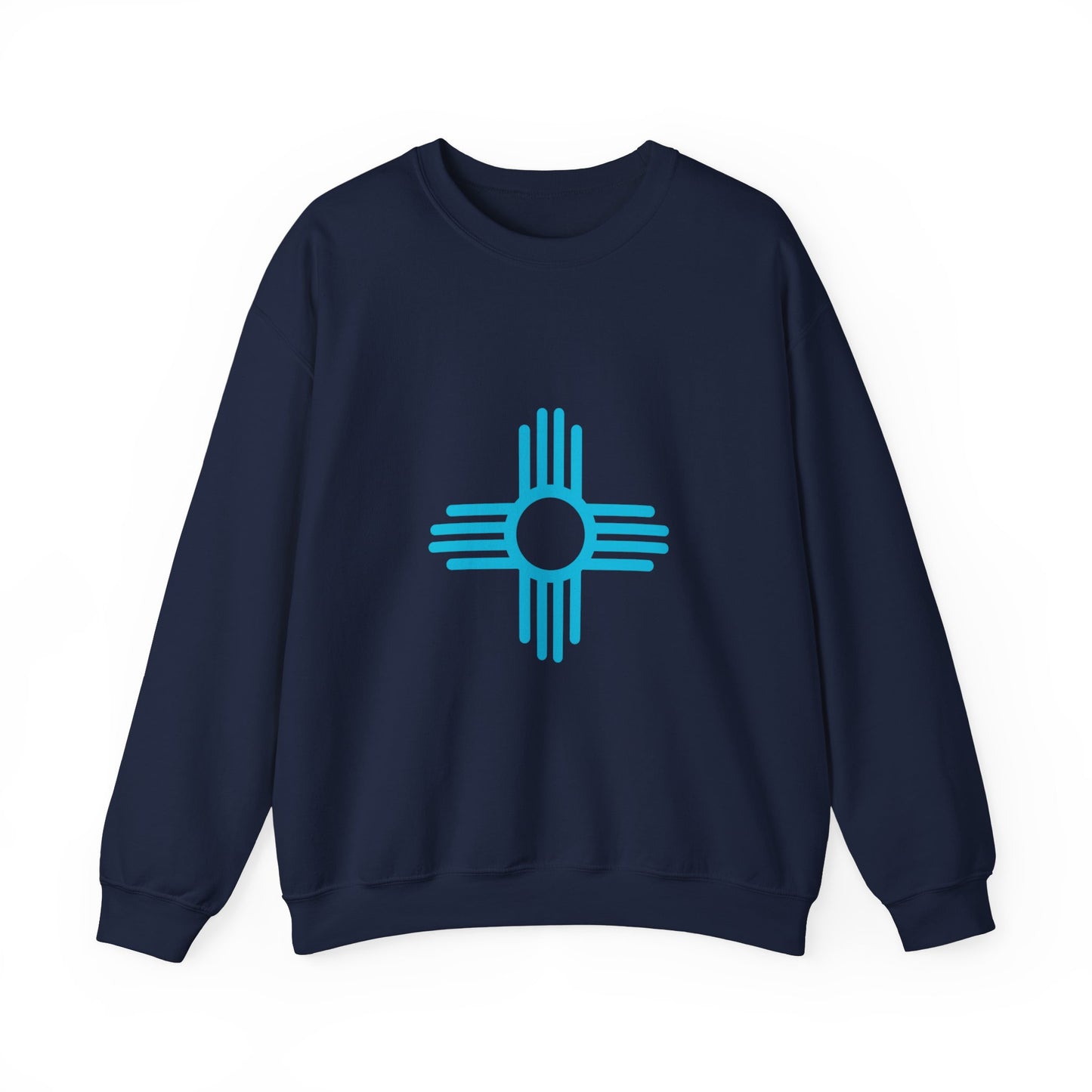 Turquoise Zia Symbol Sweatshirt Gift for Women or Men