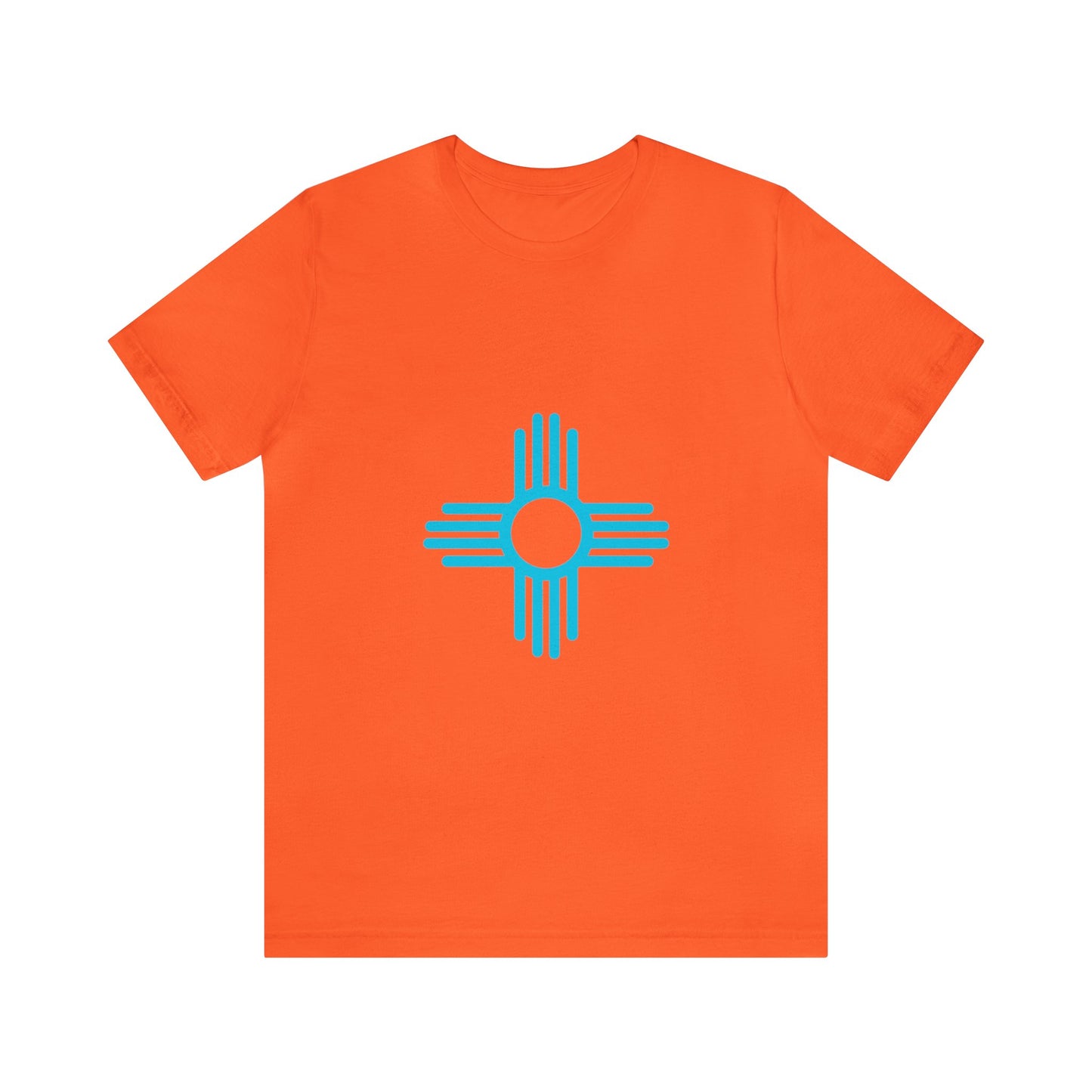 Zia Symbol Tshirt with Turquoise Design