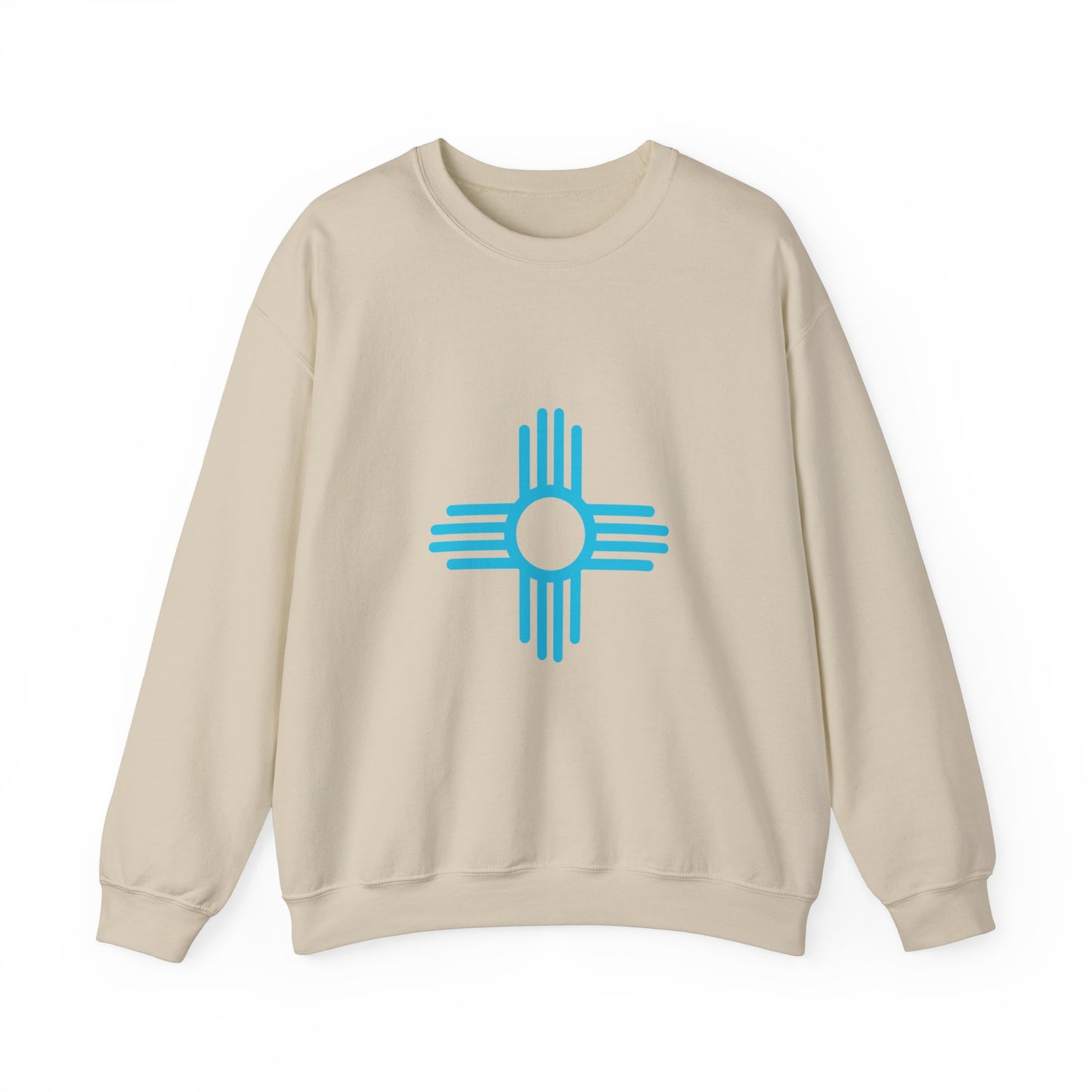 Turquoise Zia Symbol Sweatshirt Gift for Women or Men