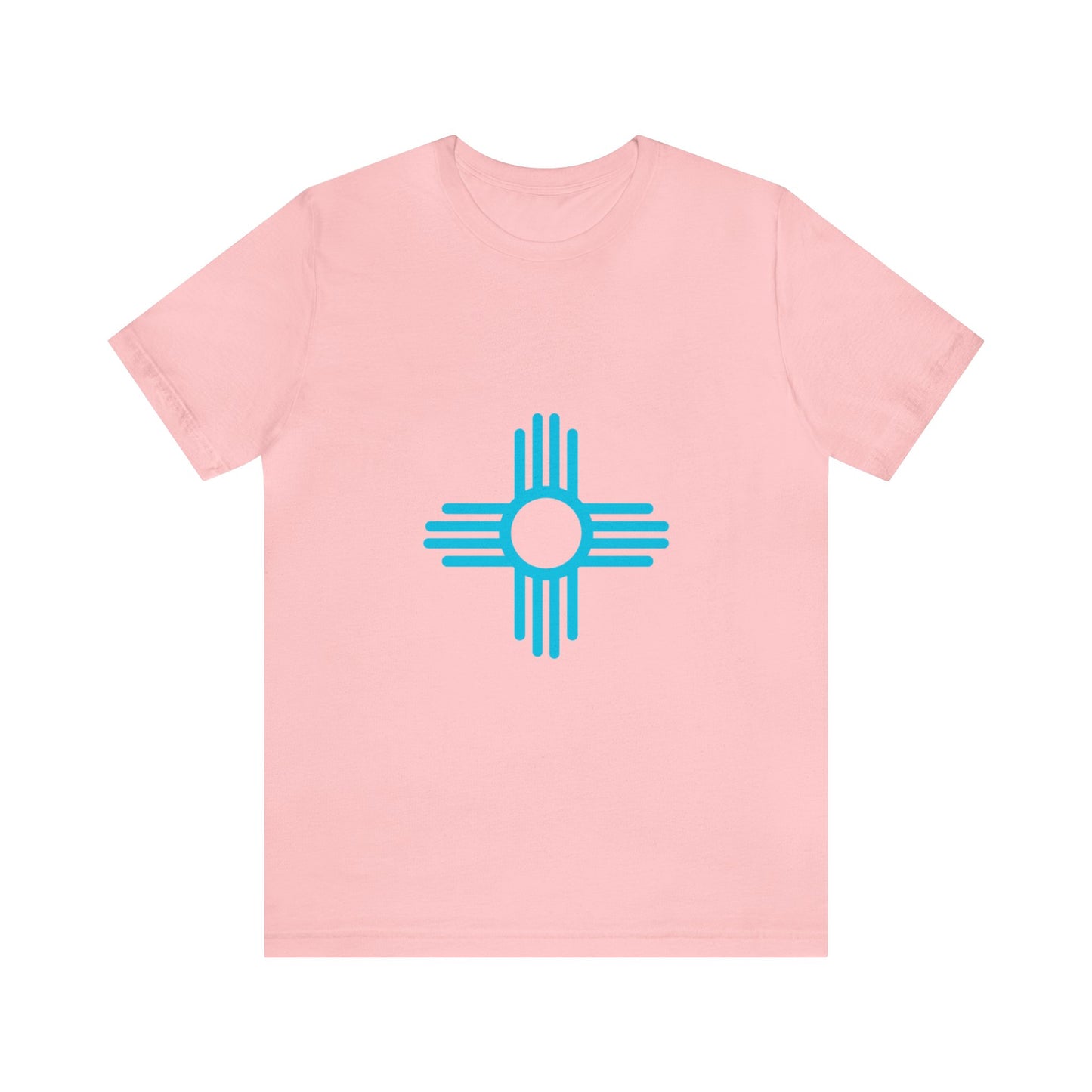 Zia Symbol Tshirt with Turquoise Design