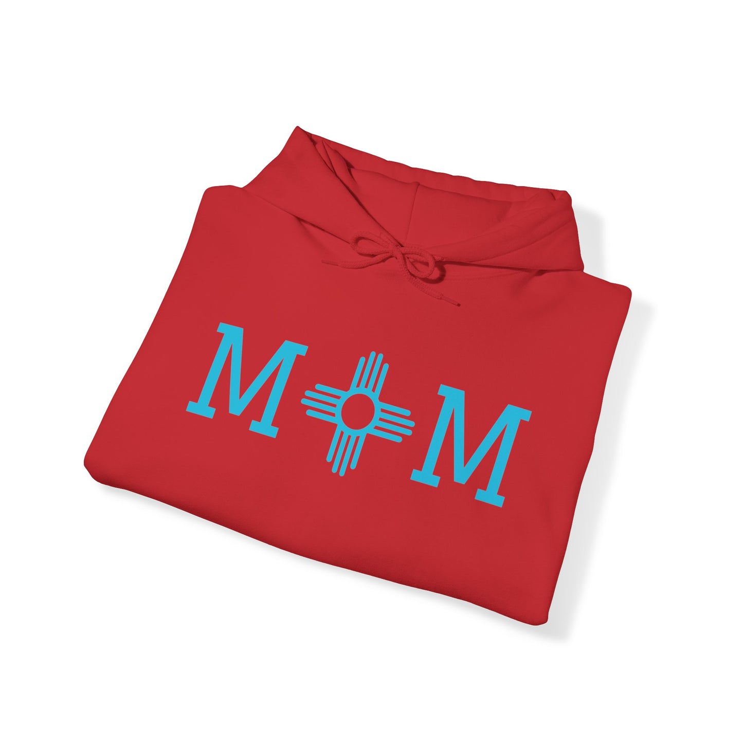 Zia Mom Collection Pullover Hoodie with Turquoise Design