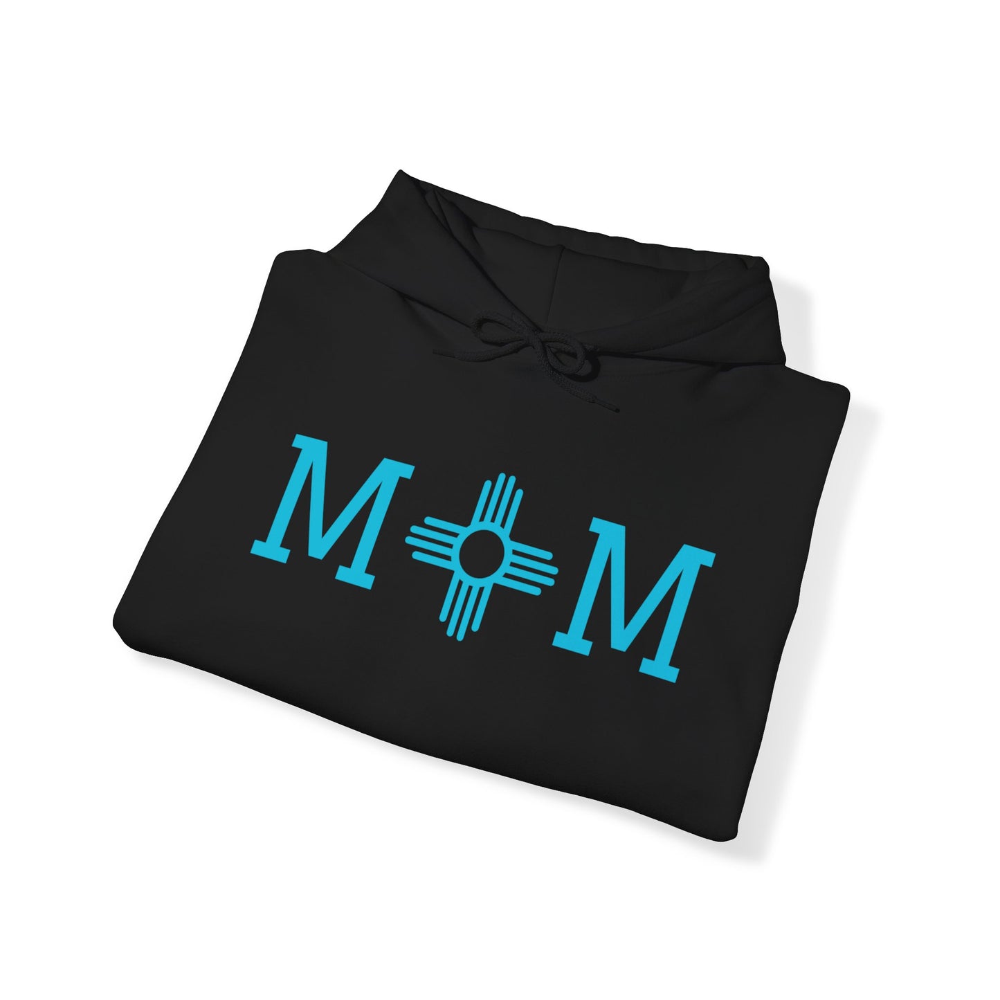 Zia Mom Collection Pullover Hoodie with Turquoise Design