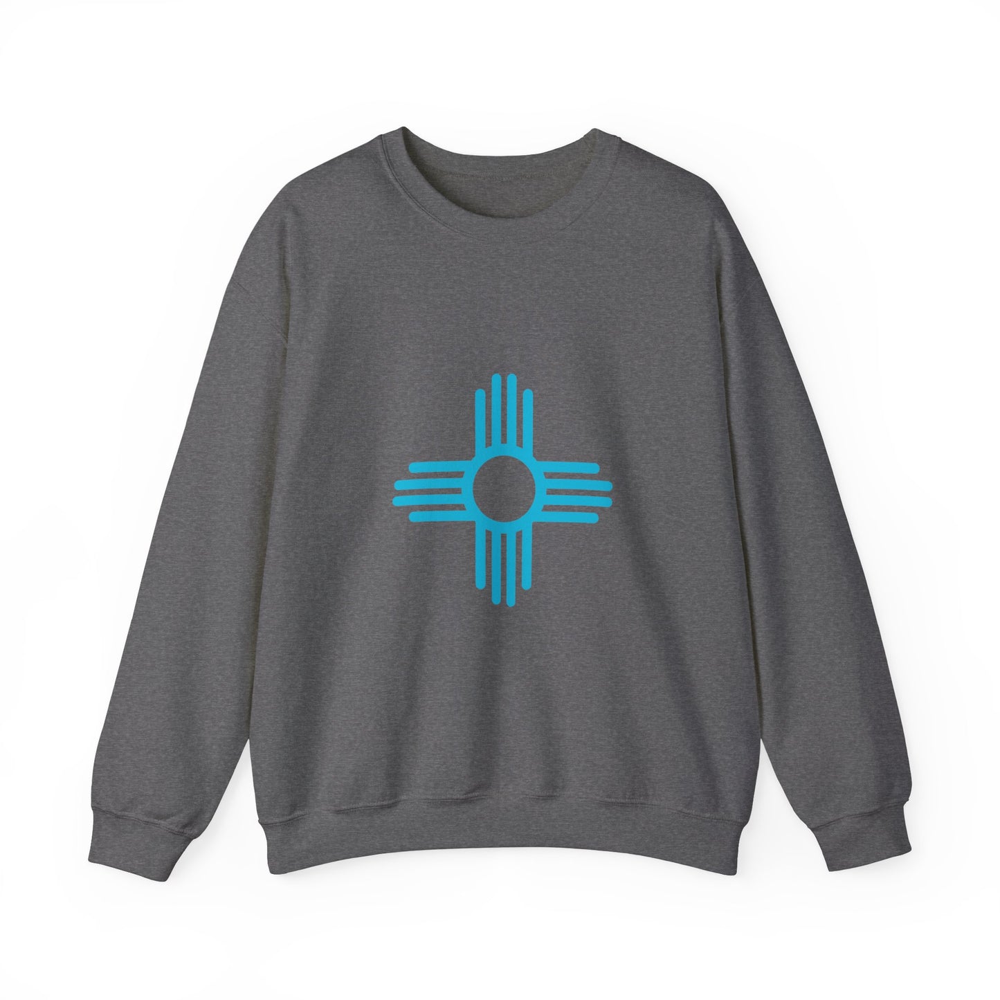 Turquoise Zia Symbol Sweatshirt Gift for Women or Men