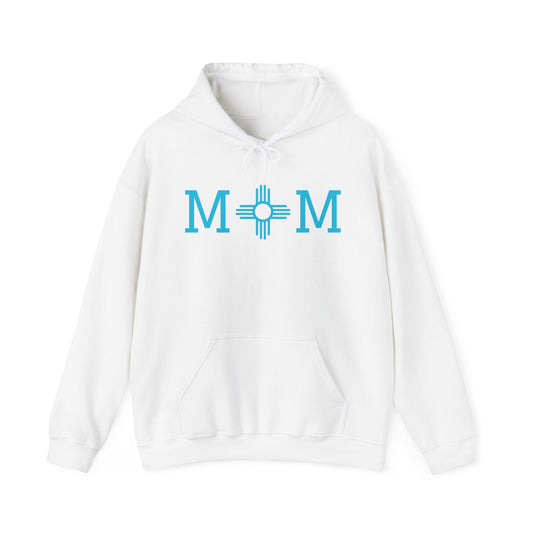 Zia Mom Collection Pullover Hoodie with Turquoise Design