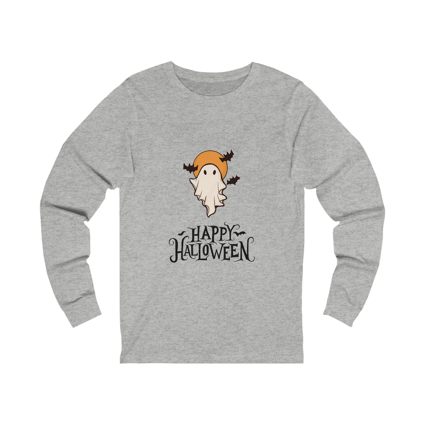 Ghostly Halloween Unisex Jersey Long Sleeve Tee