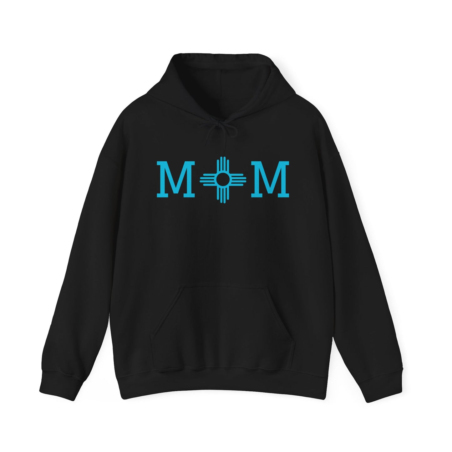 Zia Mom Collection Pullover Hoodie with Turquoise Design