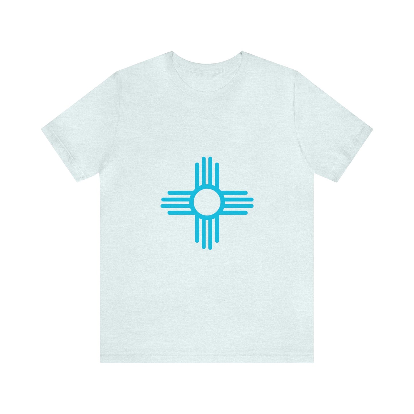 Zia Symbol Tshirt with Turquoise Design