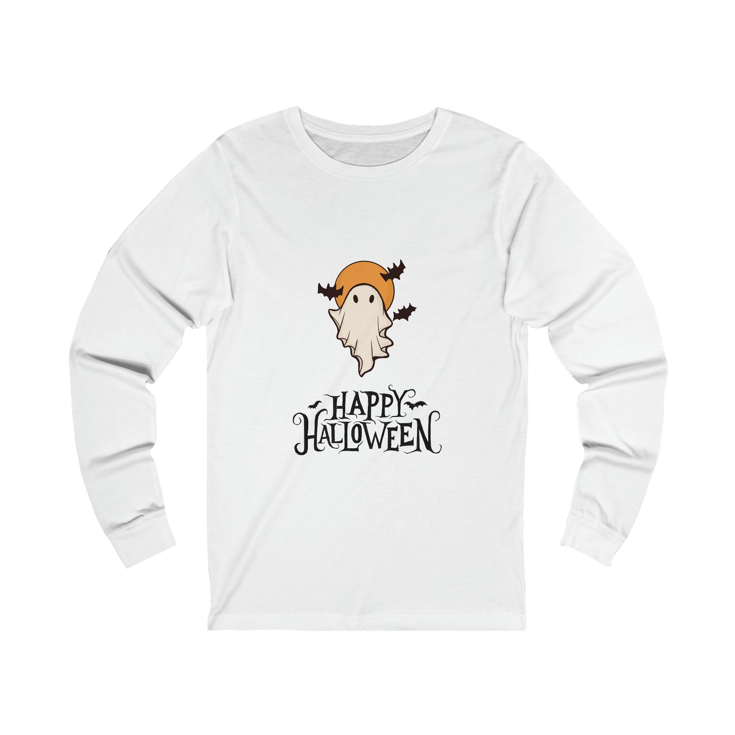 Ghostly Halloween Unisex Jersey Long Sleeve Tee