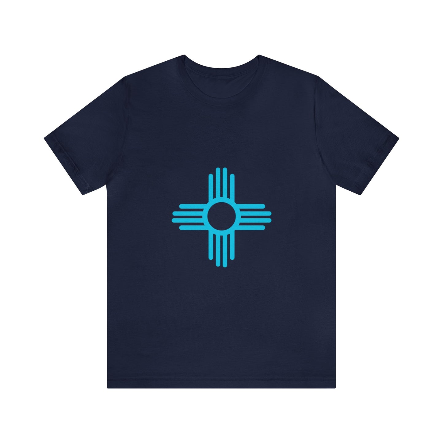 Zia Symbol Tshirt with Turquoise Design