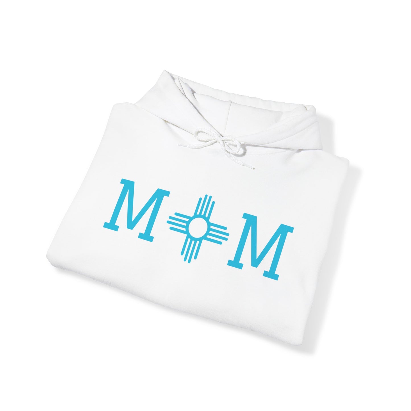 Zia Mom Collection Pullover Hoodie with Turquoise Design