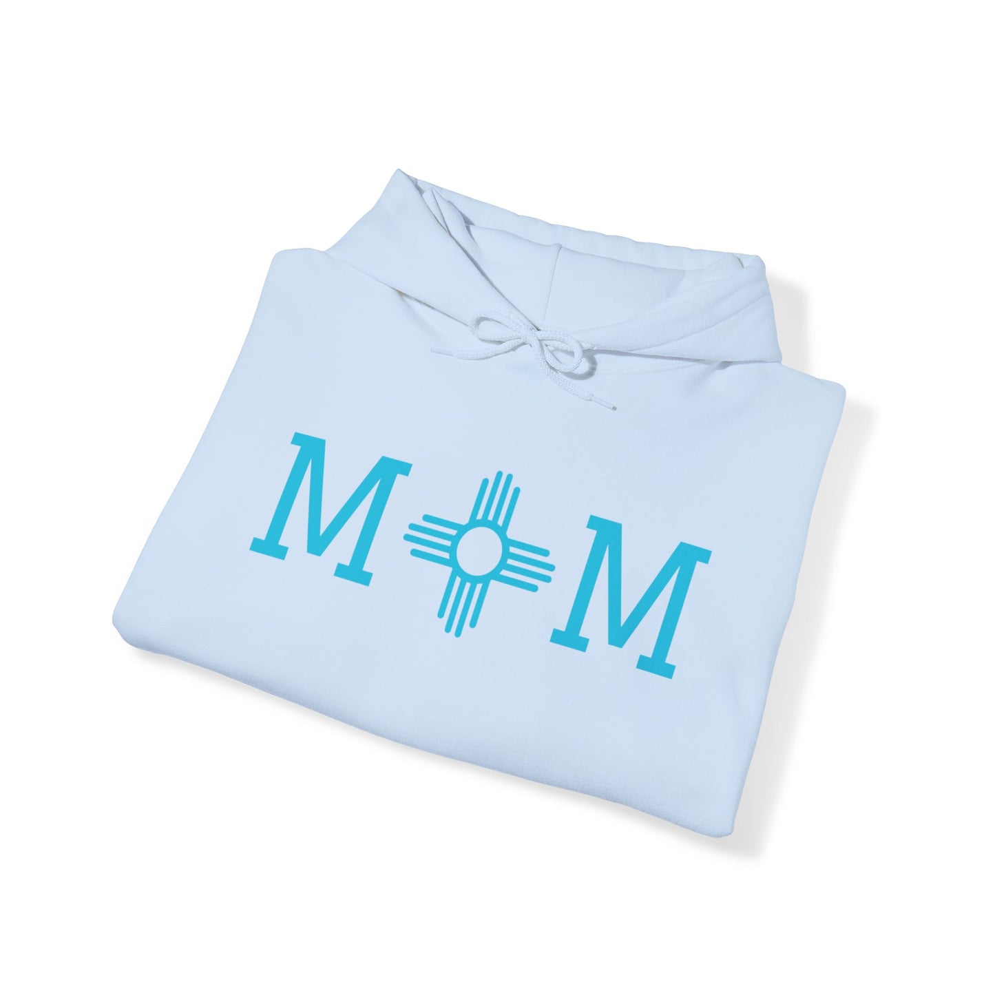 Zia Mom Collection Pullover Hoodie with Turquoise Design