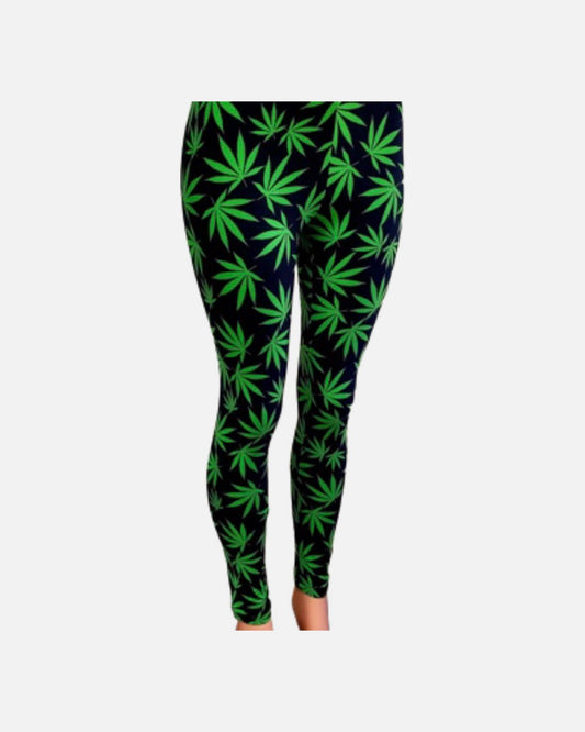 Green Leaf Leggings